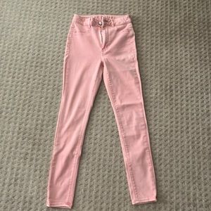 Pink jeans